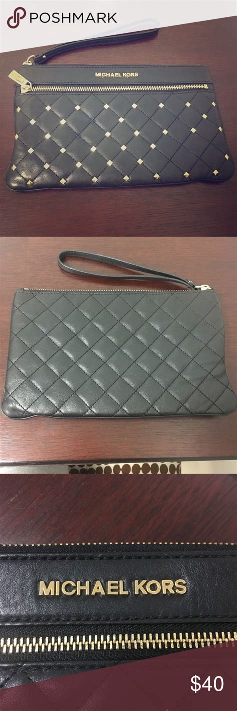 michael kors mercer wristlet|michael kors studded wristlet.